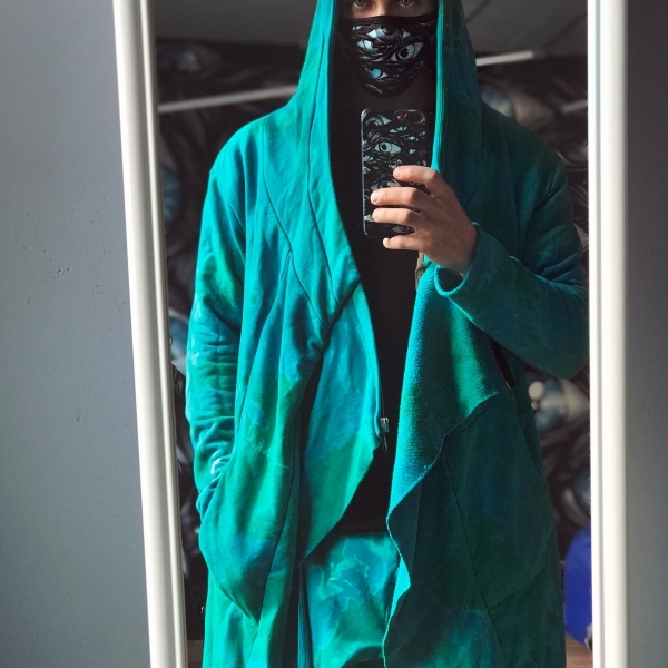 Acid blue assassin robe